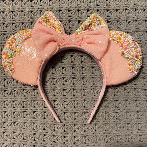 Pink Sprinkle Minnie Mouse Disney Ears